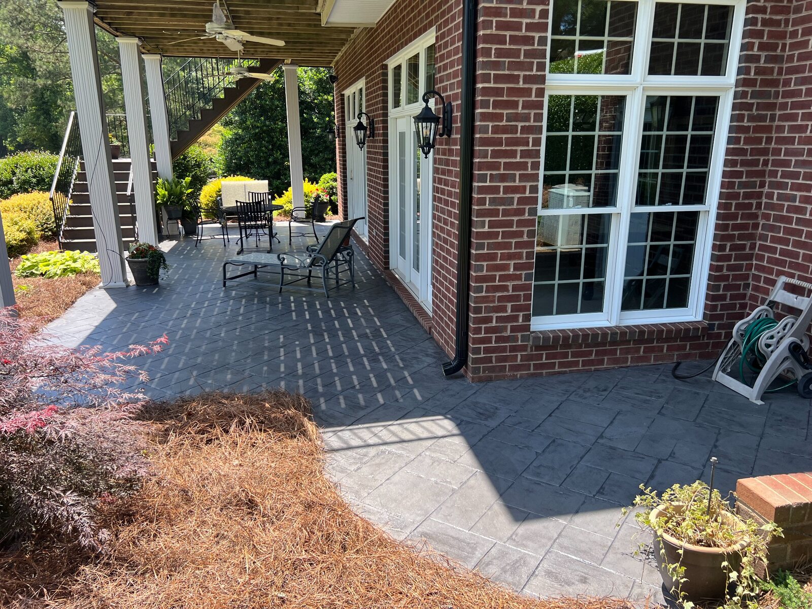 Completed patio restoration